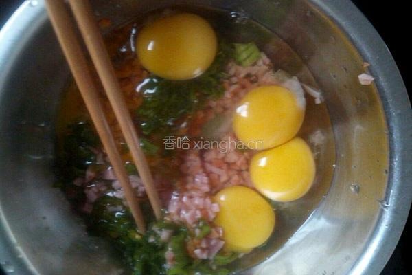 培根鸡蛋饼的做法图解2