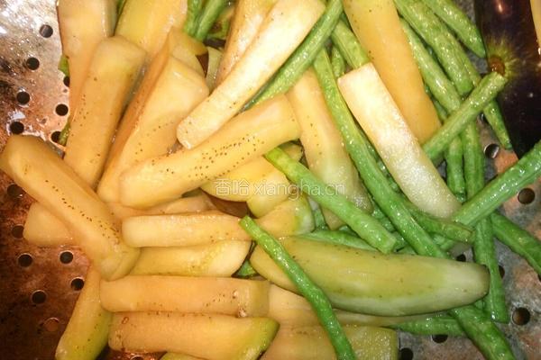 豆角烧紫茄的做法图解4