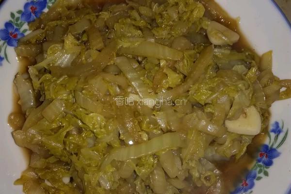 醋溜白菜的做法图解4