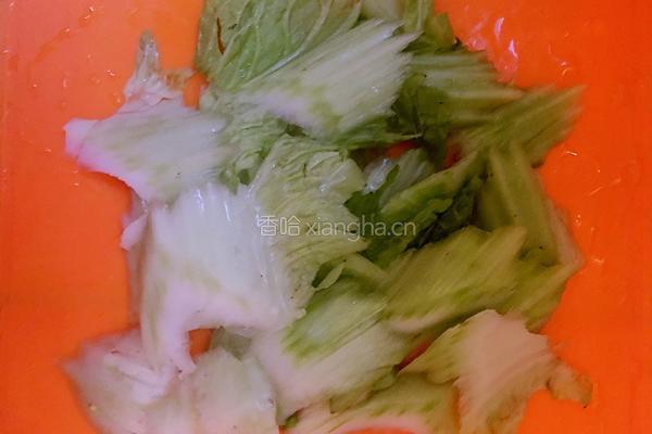 虾油白菜的做法图解1