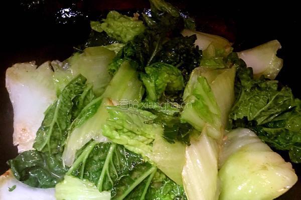虾油白菜的做法图解4