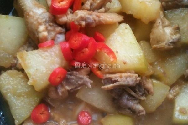 冬瓜焖鸡的做法图解8