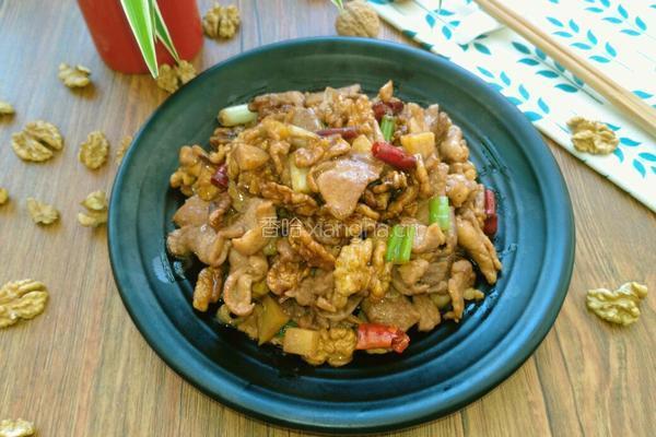 核桃炒肉片的做法图解8