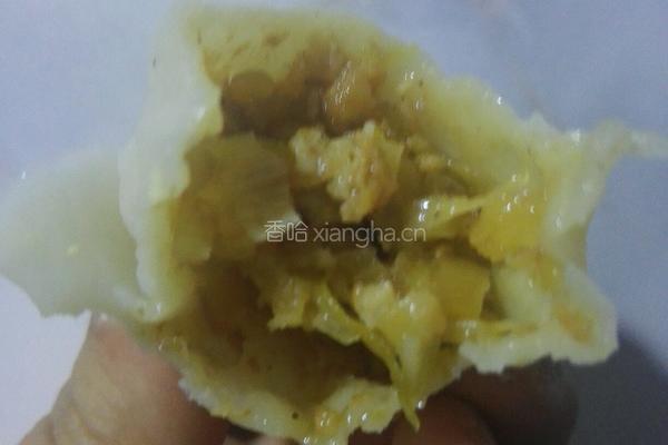 酸菜油滋烙饺子的做法图解8