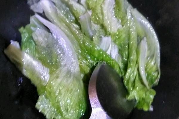 蒜蓉炒生菜的做法图解4