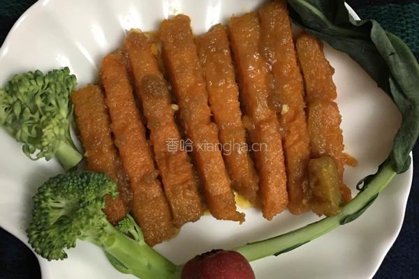 蛋黄焗南瓜的做法图解5