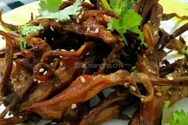 孜然酱辣鸭舌的做法图解7