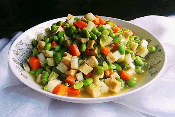 素炒毛豆丁的做法图解14