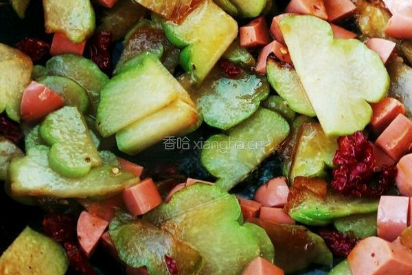 火腿佛手瓜的做法图解4