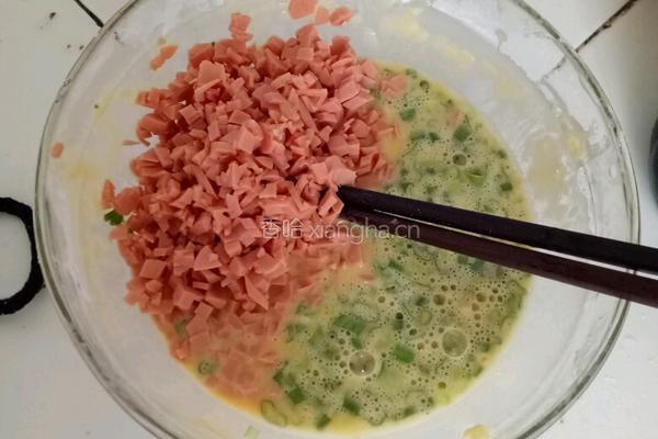 火腿鸡蛋饼的做法图解3