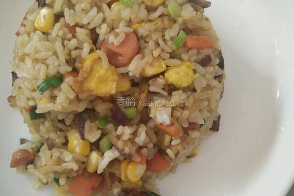 七彩炒饭的做法图解11