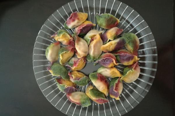 蔬菜汁饺子的做法图解8