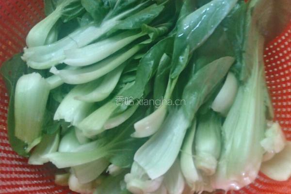 蒜香油菜的做法图解1
