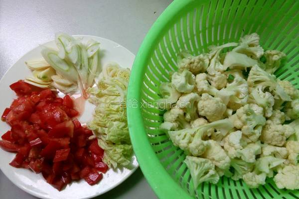 番茄菜花的做法图解1