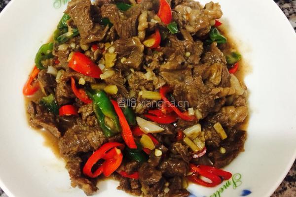 小炒牛肉的做法图解11