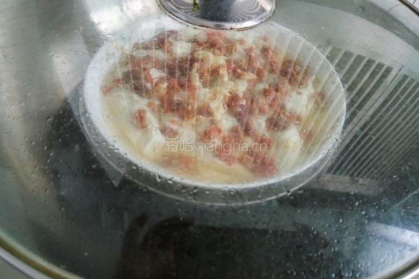 腊肉蒸豆腐花的做法图解4