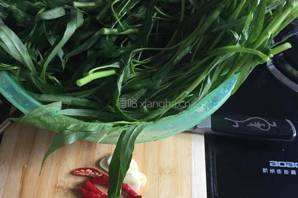 炝空心菜的做法图解1