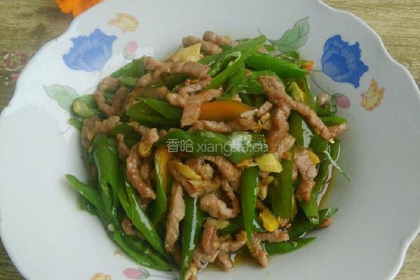 青椒炒肉的做法图解9