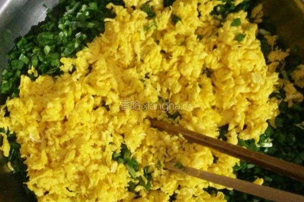 韭菜鸡蛋水饺的做法图解4