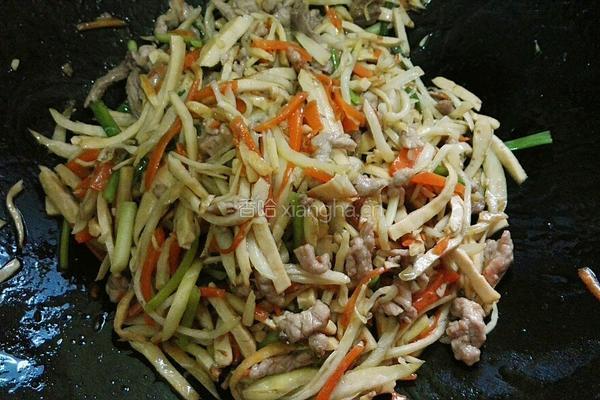 冬笋香干炒肉丝的做法图解20