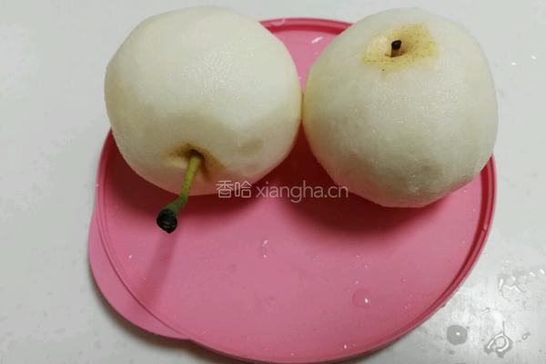 冰糖雪梨炖燕窝的做法图解4