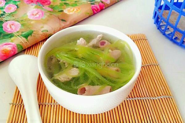 莴笋丝小肠瘦肉汤的做法图解8
