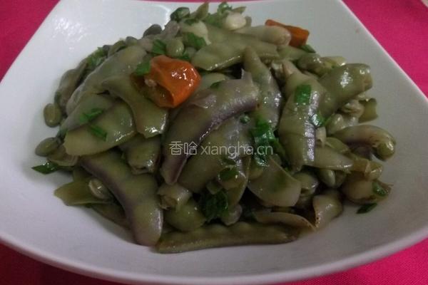 炒扁豆的做法图解4