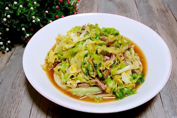 炒甘蓝菜的做法图解11