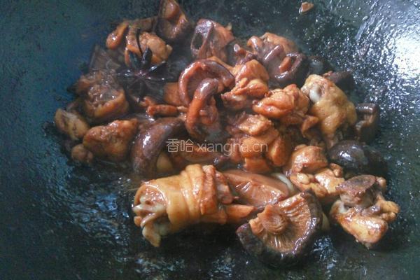 鸡腿炖香菇的做法图解9