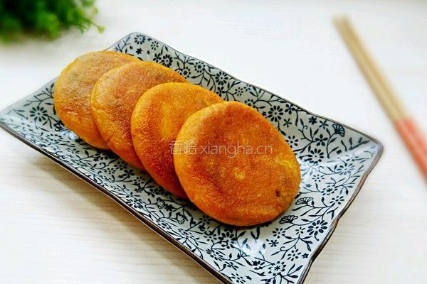 豆沙南瓜饼的做法图解15