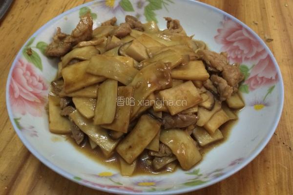 瘦肉炒鸡腿菇的做法图解10