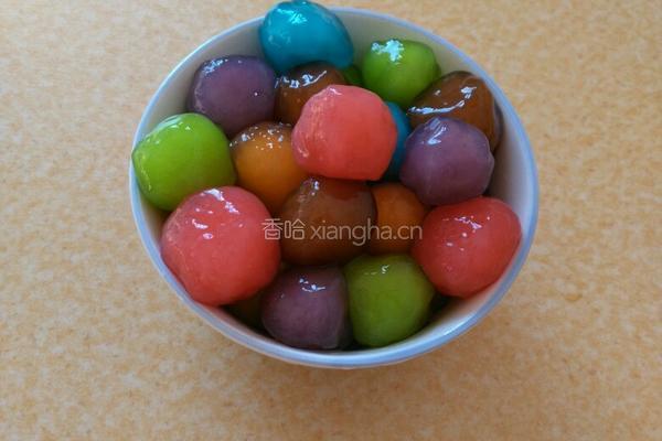 七彩芋圆的做法图解6