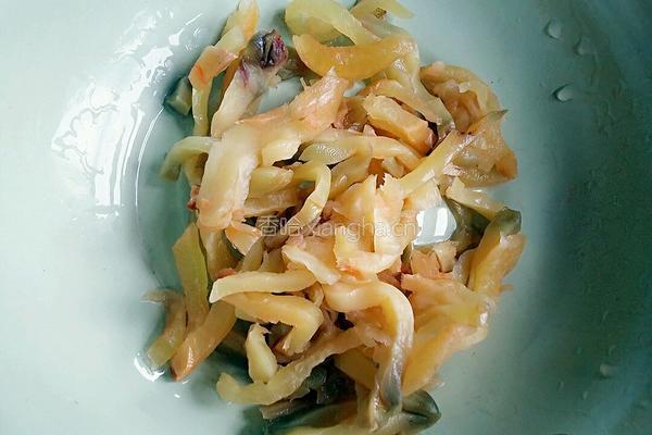 香蒜榨菜炒金钱肚(开胃版)的做法图解5