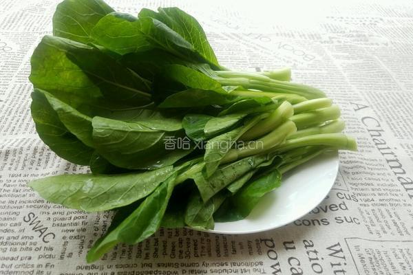 清炒菜心的做法图解2
