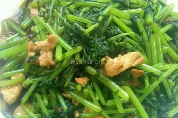 炒茼蒿的做法图解5