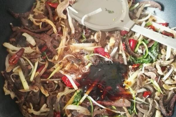 羊杂碎炒土豆条的做法图解5