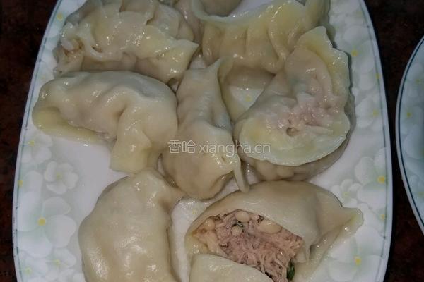 金针菇饺子的做法图解4