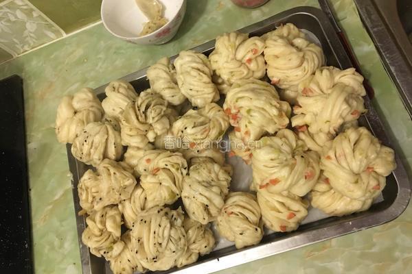 葱油花卷（葱油火腿花卷）的做法图解17