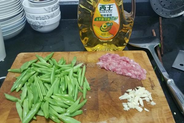 刀豆炒肉末的做法图解3