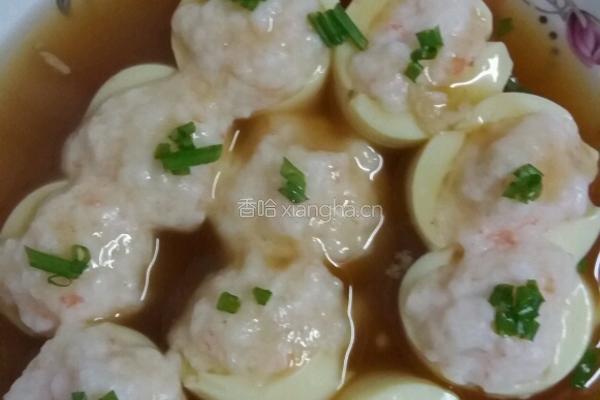 清蒸玉子虾球的做法图解4