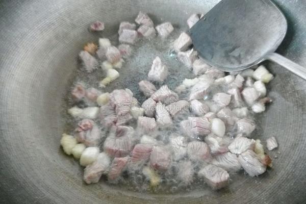 肉丁芥菜头的做法图解5