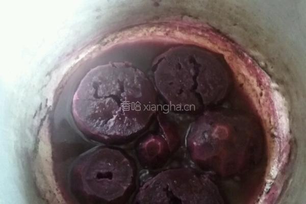 紫薯圆子的做法图解1