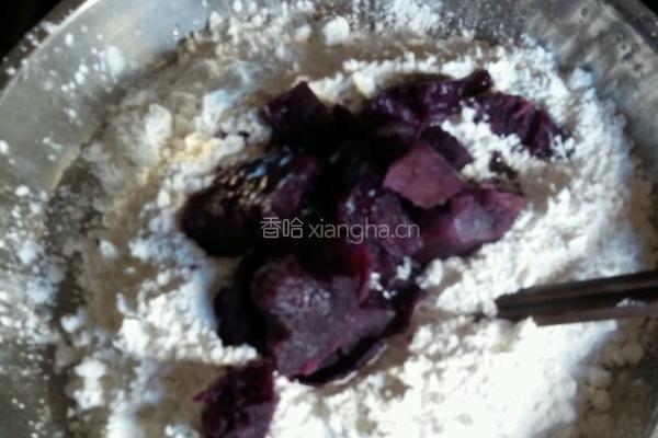 紫薯圆子的做法图解2