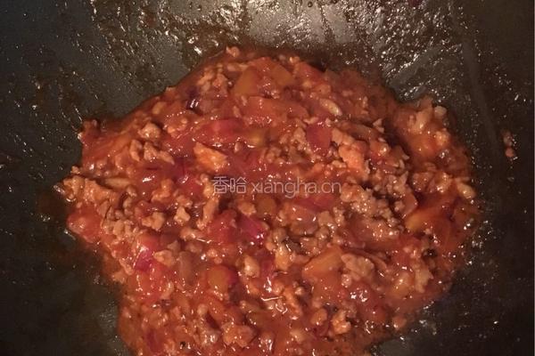 家庭版番茄肉酱意面的做法图解8