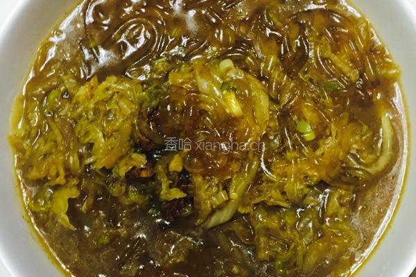 东北酸菜猪肉炖粉条的做法图解7