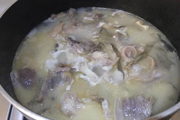 羊头肉片粉汤的做法图解4