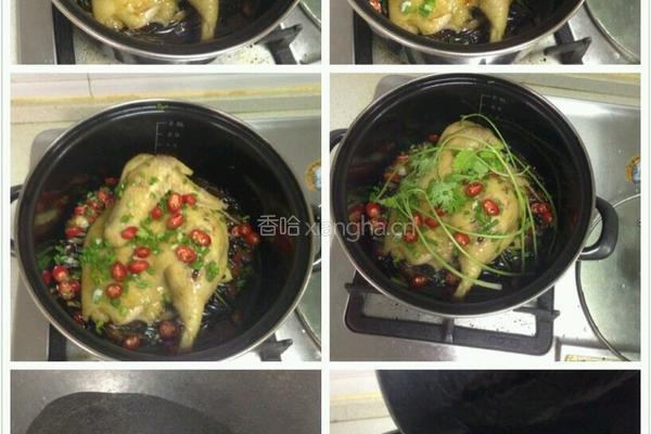 无水葱油鸡的做法图解5