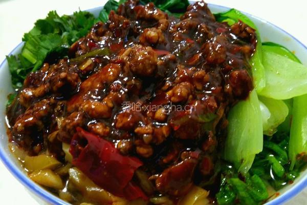 肉酱米粉的做法图解4