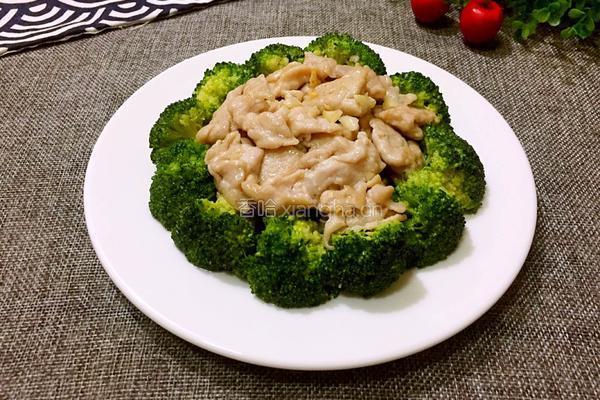 西兰花炒肉的做法图解9