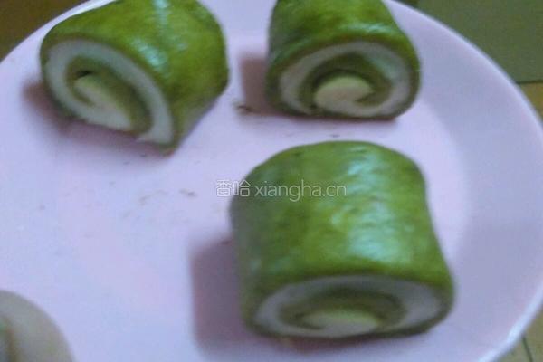 抹茶双色馒头的做法图解12